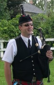 Photograph of Ian in Pipe Band Uniform